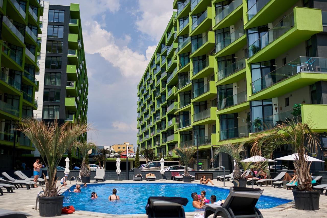 Cristalex Aparthotel & Spa Mamaia Nord Navodari Bagian luar foto