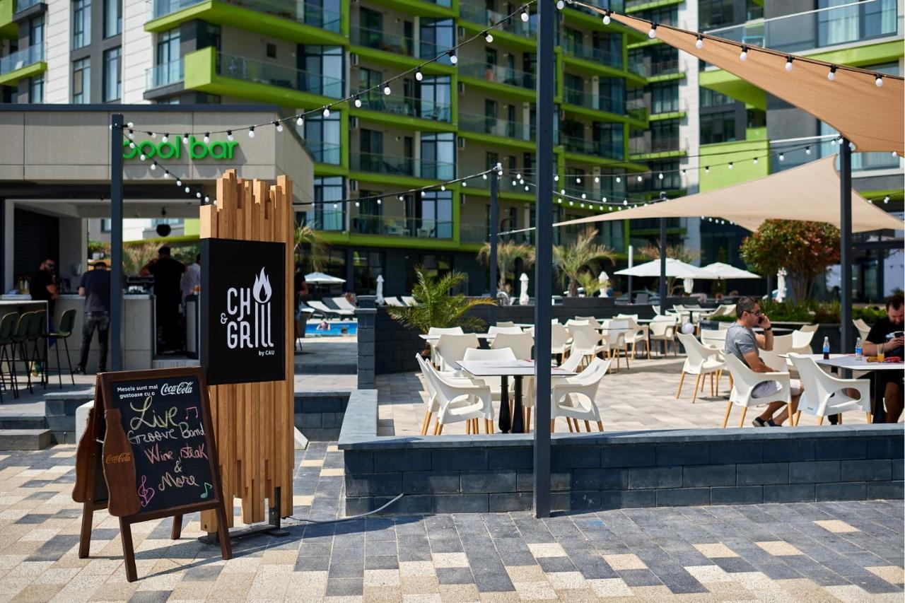 Cristalex Aparthotel & Spa Mamaia Nord Navodari Bagian luar foto